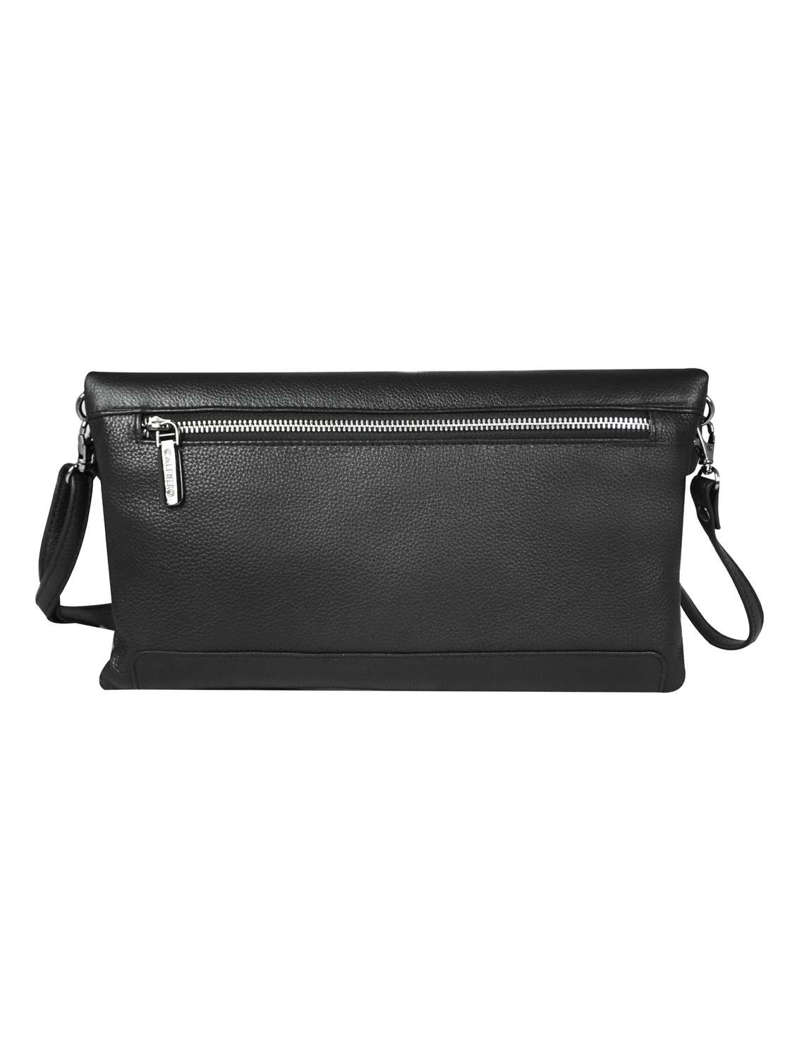black solid regular sling bag - 18390607 -  Standard Image - 1