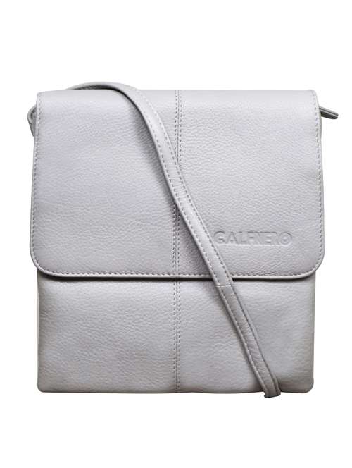 silver textured regular sling bag - 18390627 -  Standard Image - 0