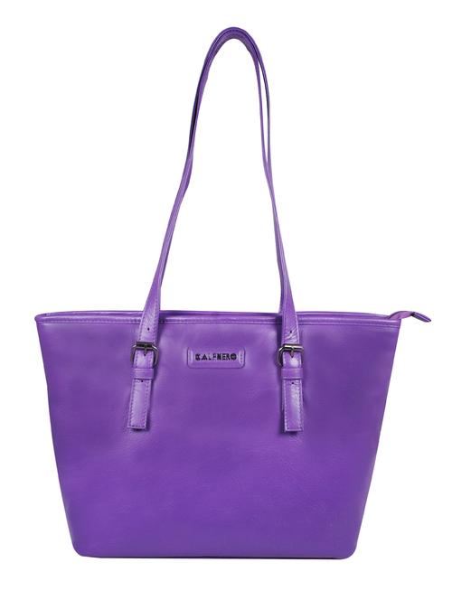 purple solid regular handbag - 18390635 -  Standard Image - 0