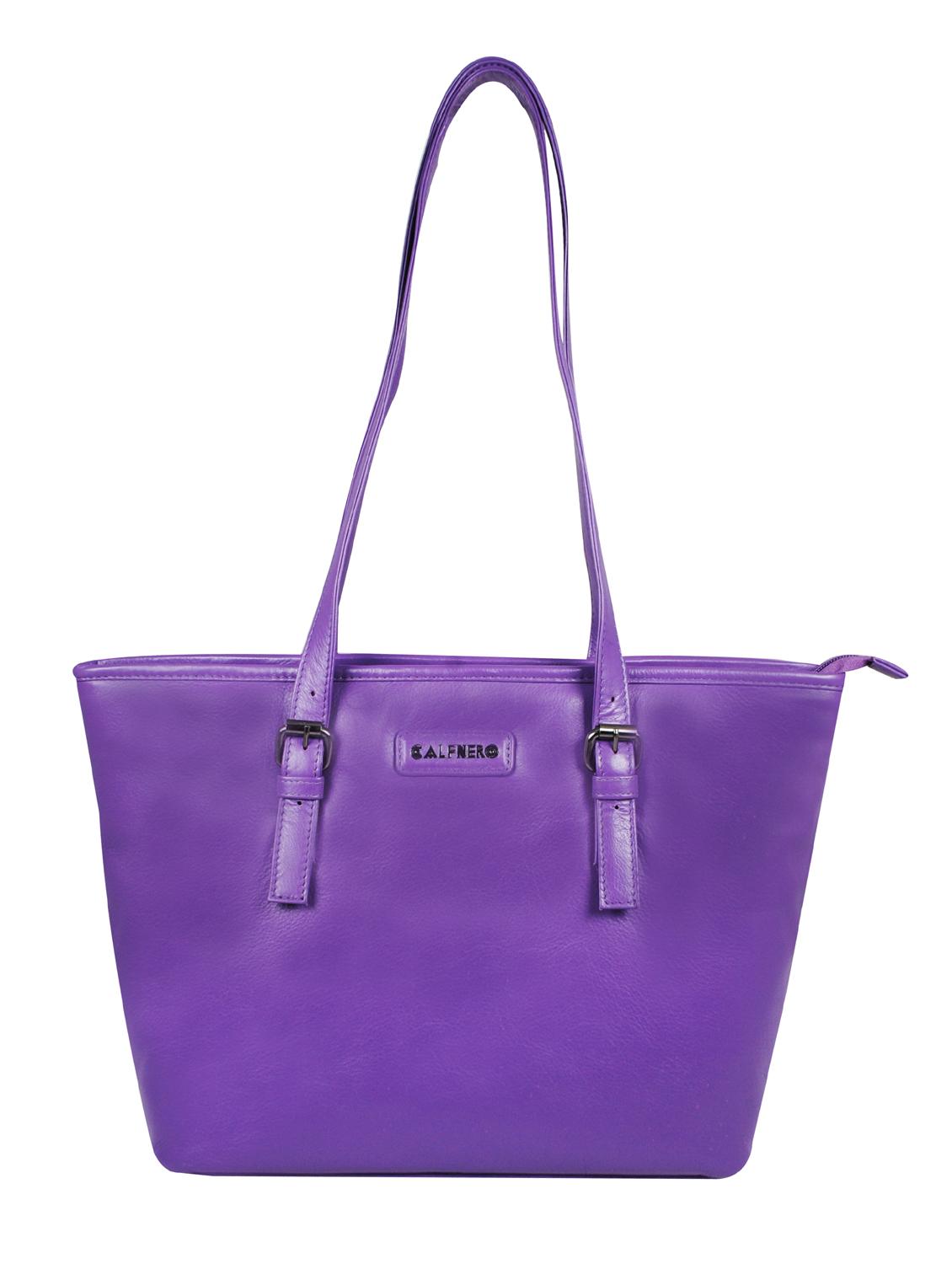 purple solid regular handbag - 18390635 -  Zoom Image - 0