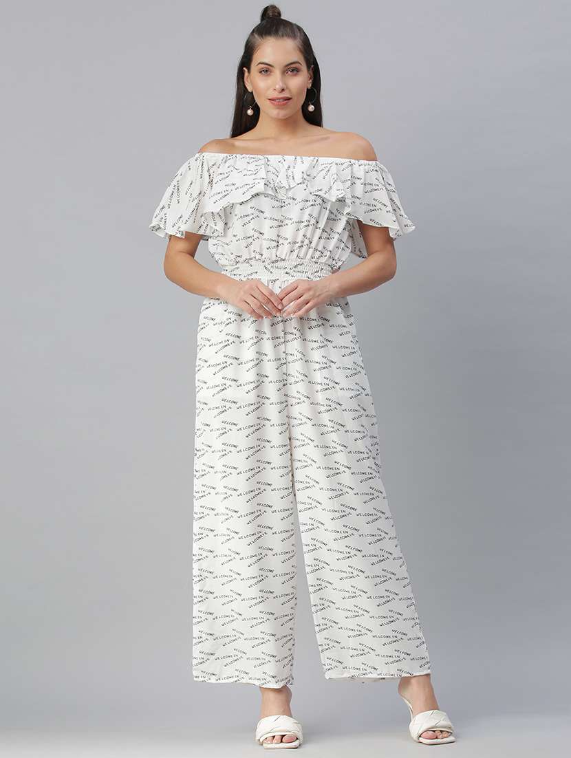 sleeveless printed full leg jumpsuit