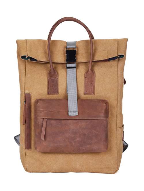 camel canvas backpack - 18390898 - Standard Image - 0