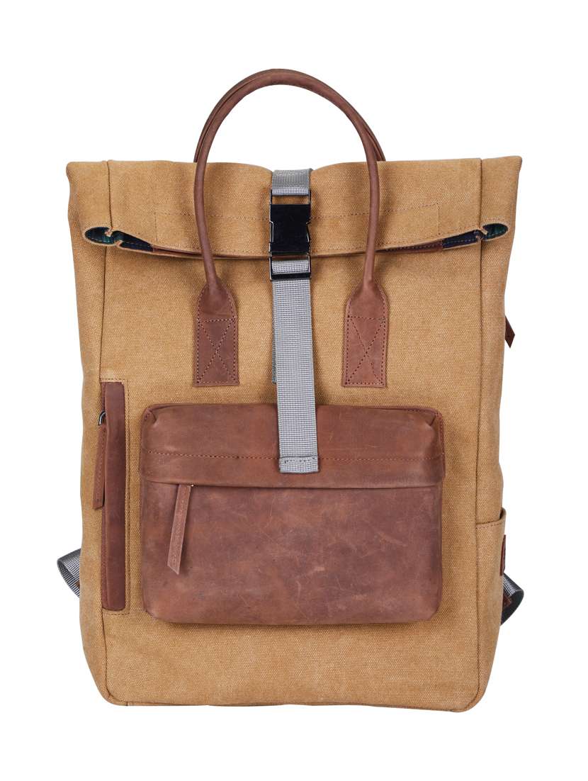 camel canvas backpack - 18390898 - Zoom Image - 0