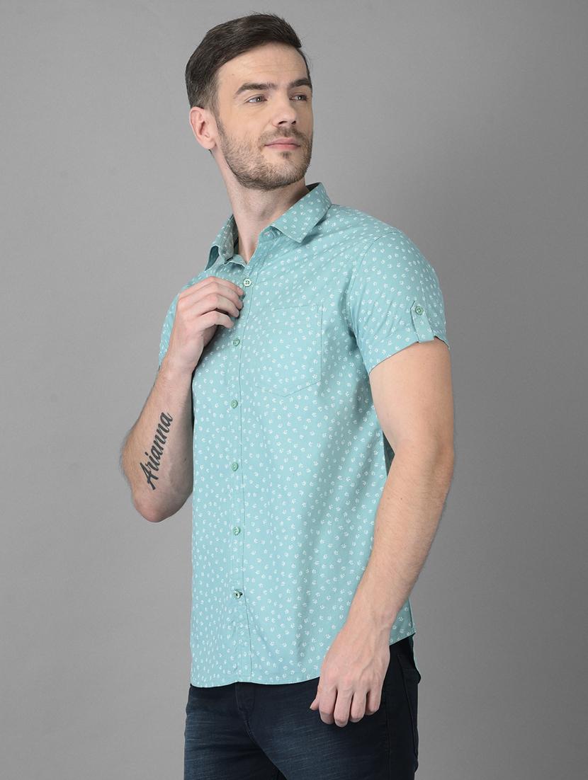 mens printed casual shirt - 18391038 - Standard Image - 1