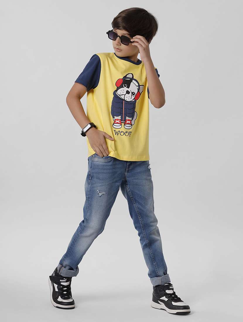 yellow graphic regular t-shirt - 18391642 -  Standard Image - 4