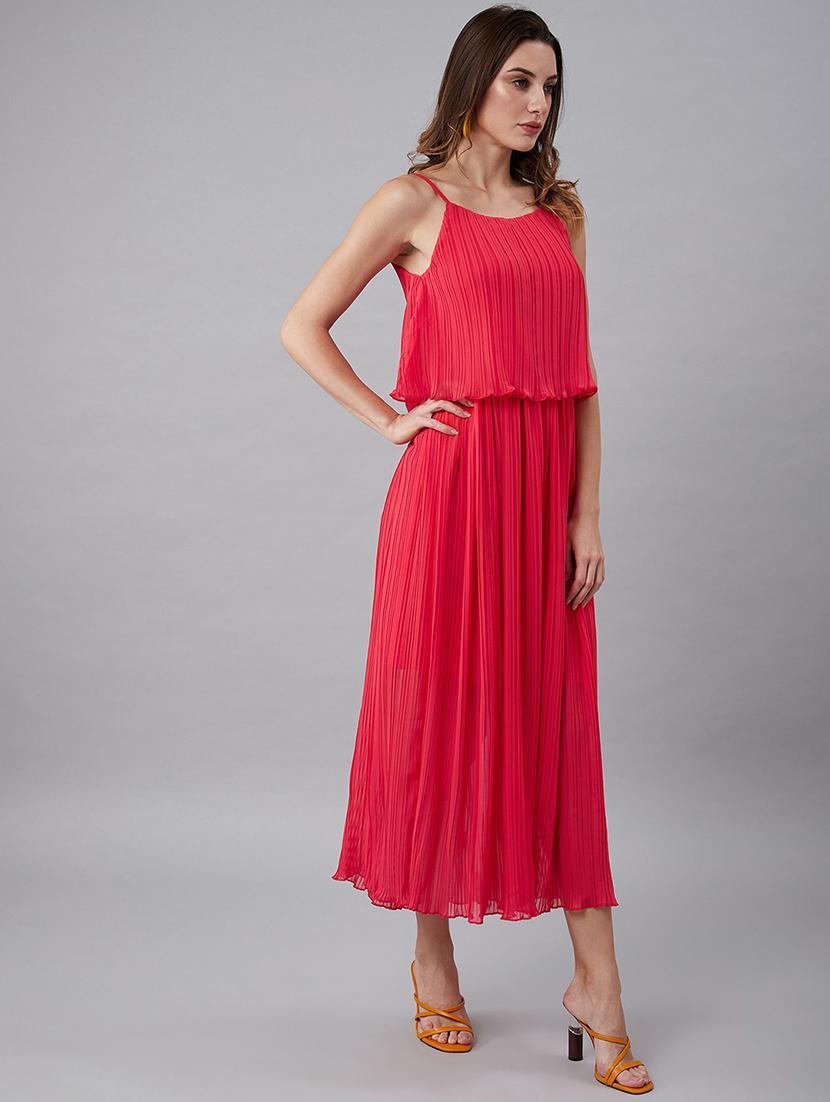 cami neck solid layered dress - 18391767 -  Standard Image - 1
