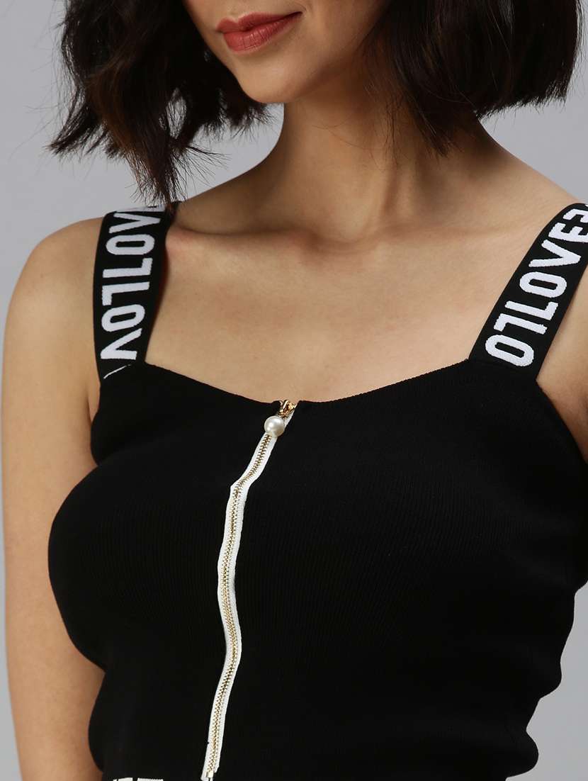 sleeveless solid crop top - 18392043 -  Standard Image - 4