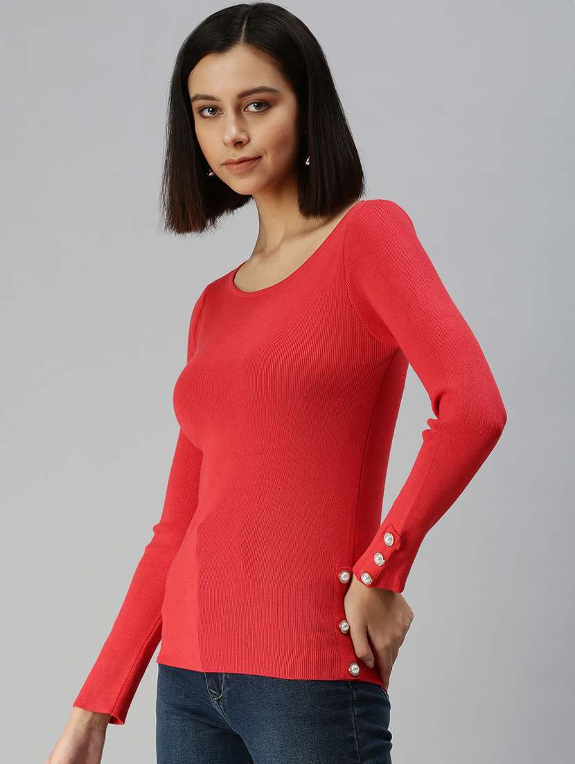 women's straight boat neck top - 18392087 -  Standard Image - 1