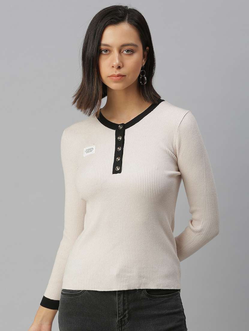 long sleeved solid regular top