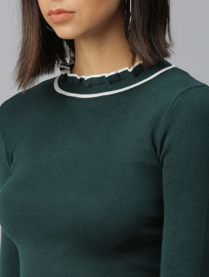 women's straight mock neck top - 18392135 -  Standard Image - 4