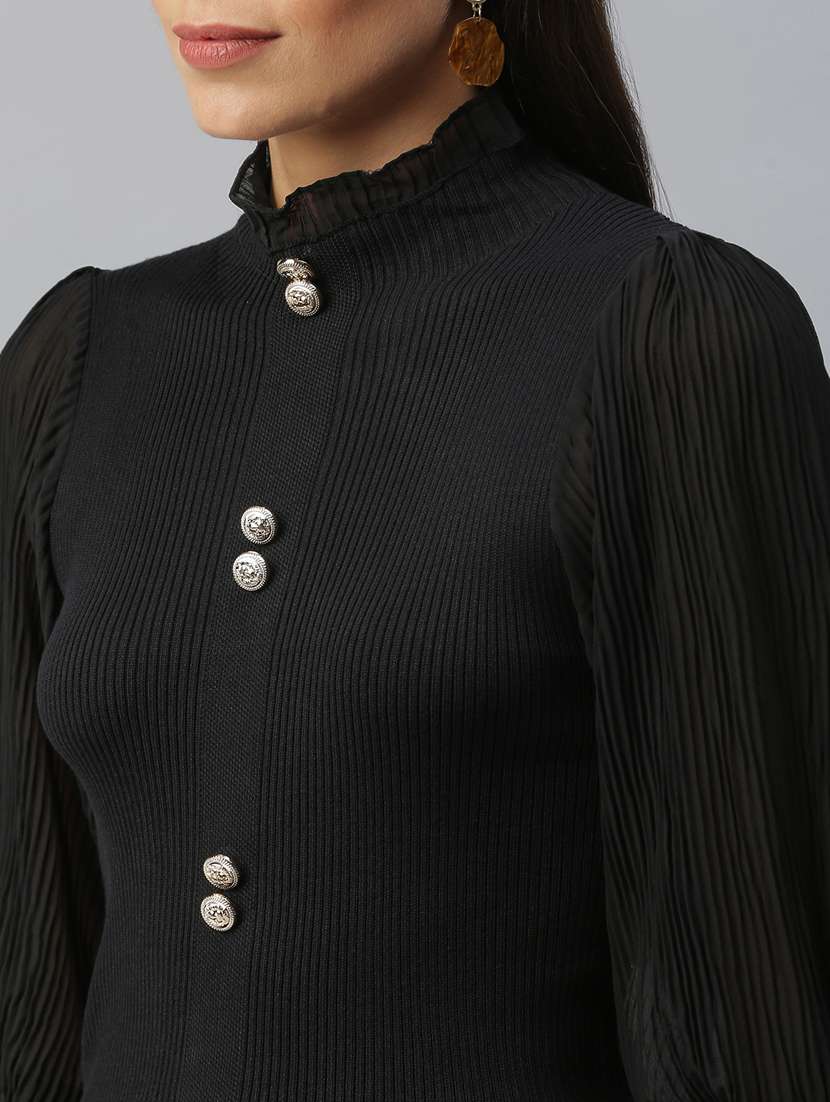 women's straight high neck top - 18392180 -  Standard Image - 4