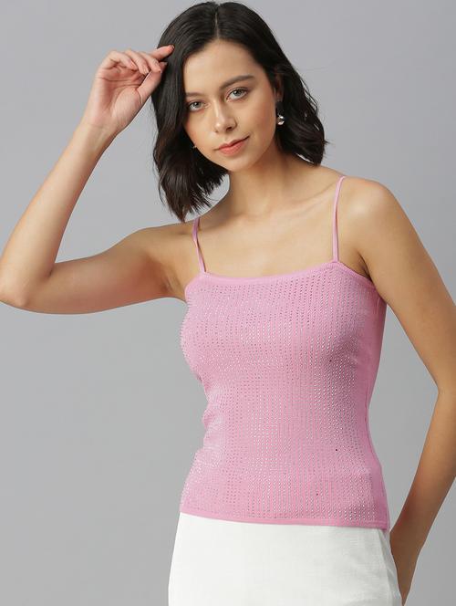 women's straight shoulder strap top - 18392184 -  Standard Image - 0