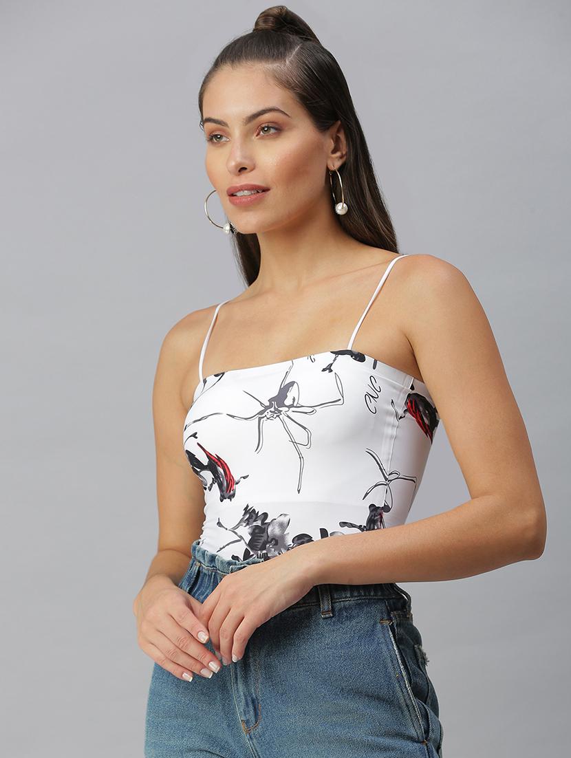 women's straight shoulder strap top - 18392204 - Standard Image - 1