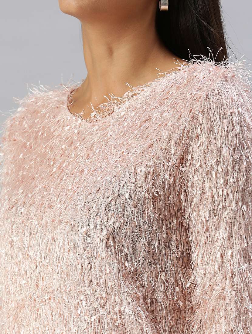 fur embellished regular top - 18392228 -  Standard Image - 4