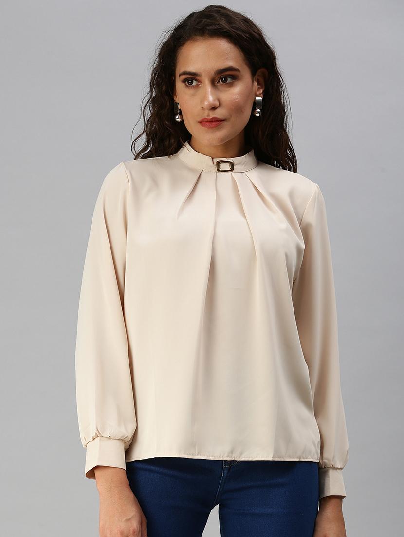 women's straight mock neck top - 18392274 -  Zoom Image - 0