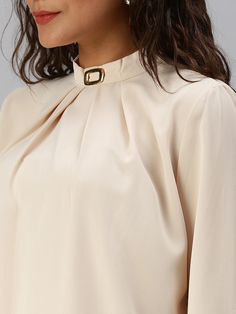 women's straight mock neck top - 18392274 - Standard Image - 4