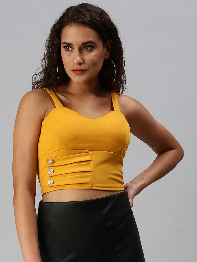 women's crop shoulder strap top - 18392289 - Zoom Image - 0