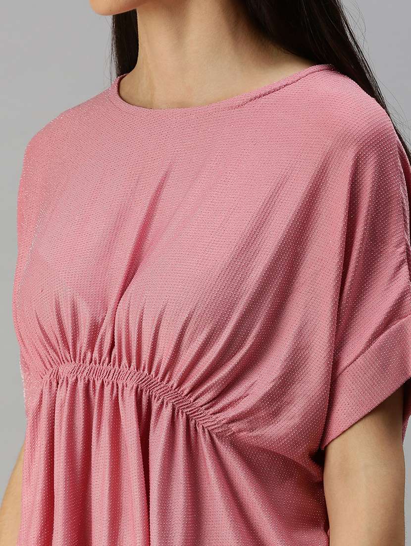 women's high-low round neck top - 18392300 -  Standard Image - 4