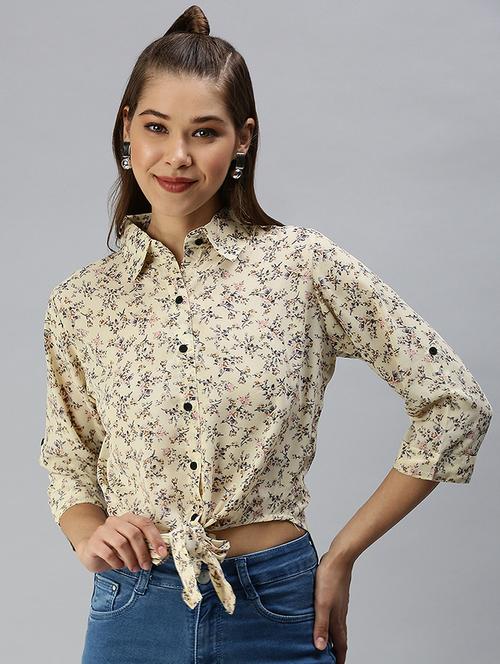 women's blouson collared top - 18392305 -  Standard Image - 0