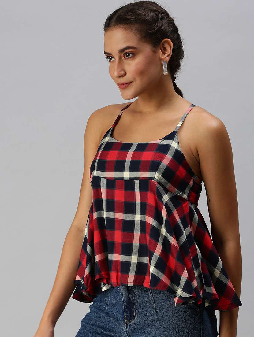 women's a line shoulder strap top - 18392324 -  Standard Image - 1