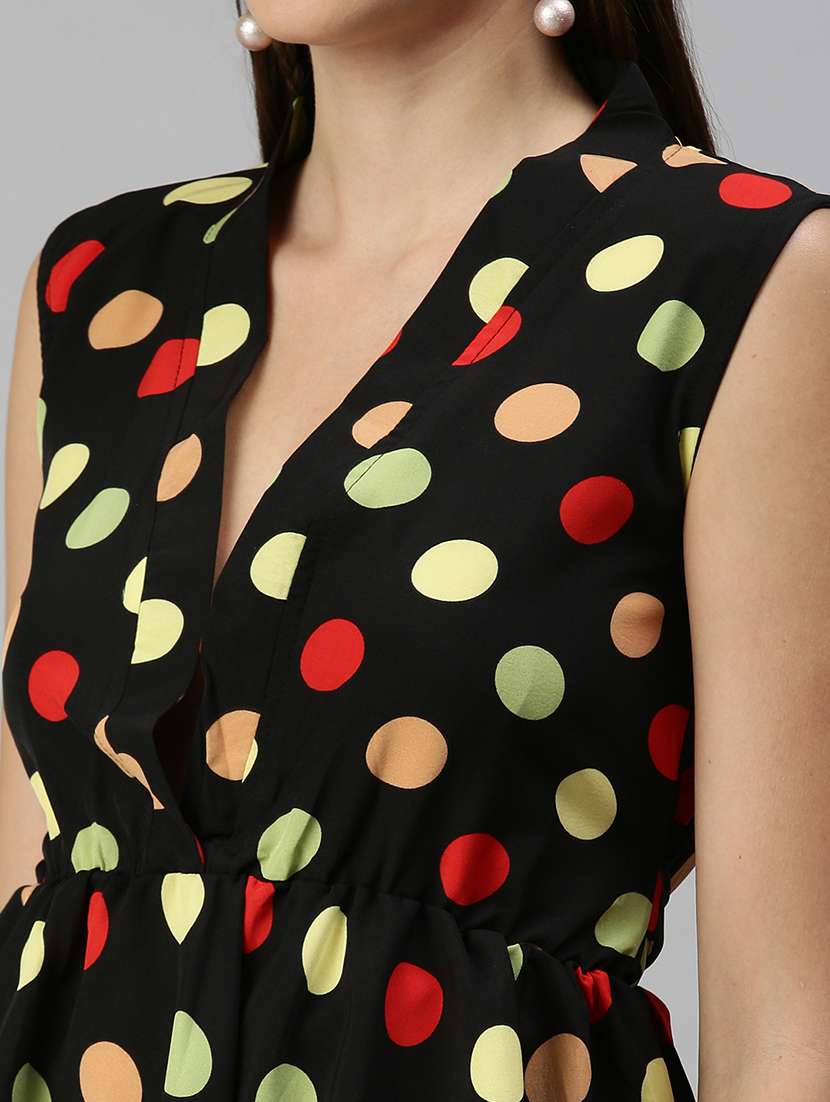 women's peplum v neck top - 18392358 -  Standard Image - 4