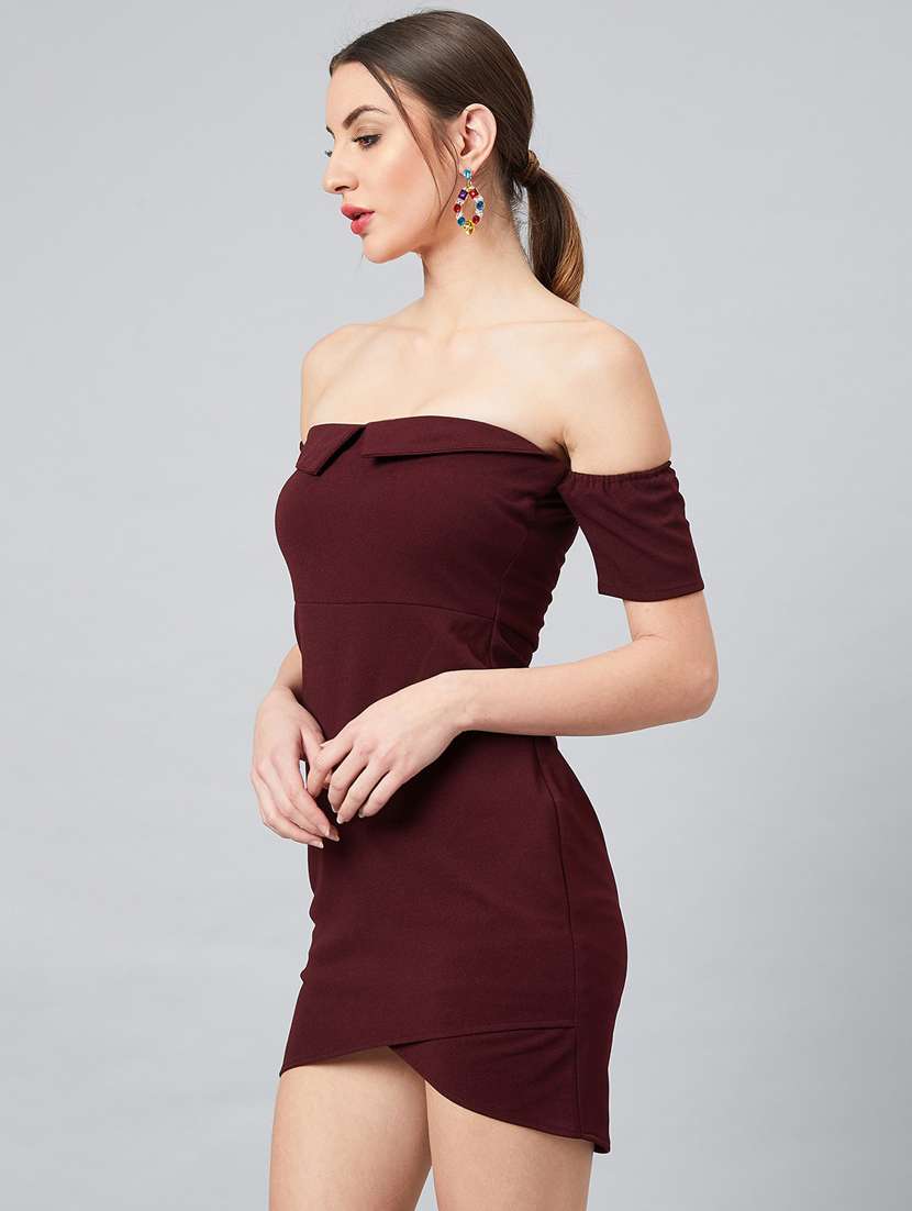 women's bodycon solid dress - 18392605 -  Standard Image - 1