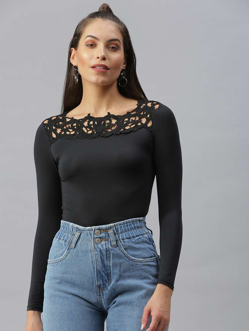 women's straight boat neck top - 18392653 -  Standard Image - 1