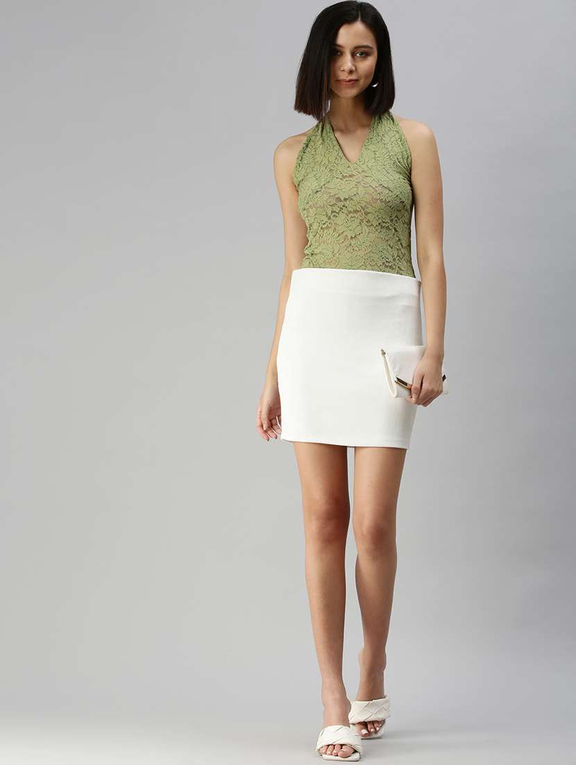 women's open back & tie halter neck top - 18392664 -  Standard Image - 4