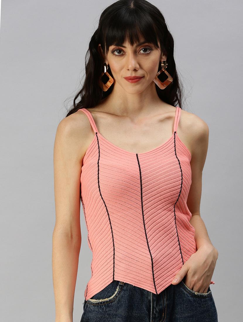 cami neck striped top - 18392665 - Zoom Image - 0