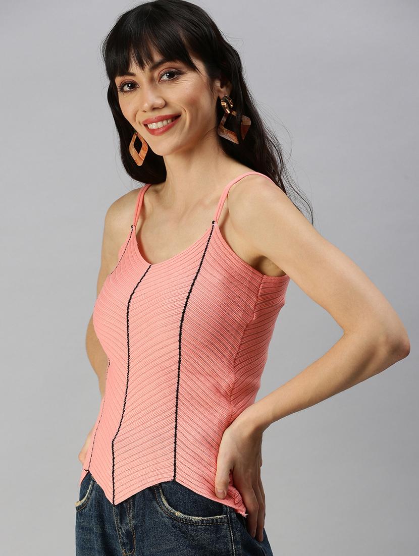 cami neck striped top - 18392665 - Standard Image - 1