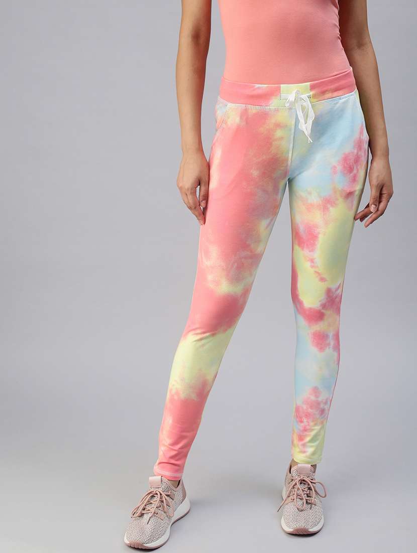 multi colored printed track pant