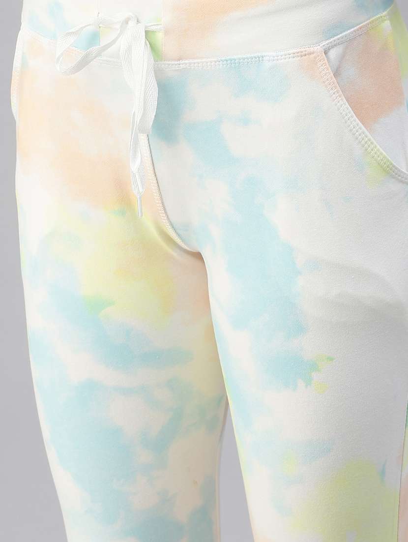 multi colored printed track pant - 18392936 -  Standard Image - 4