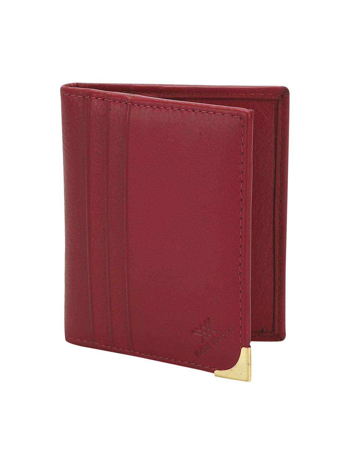 red solid card holder