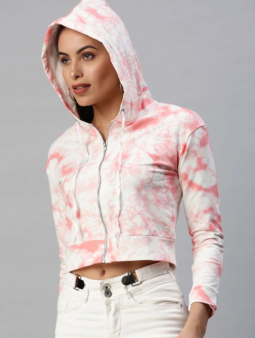 women tie & dye hooded sweatshirt - 18392971 -  Standard Image - 1