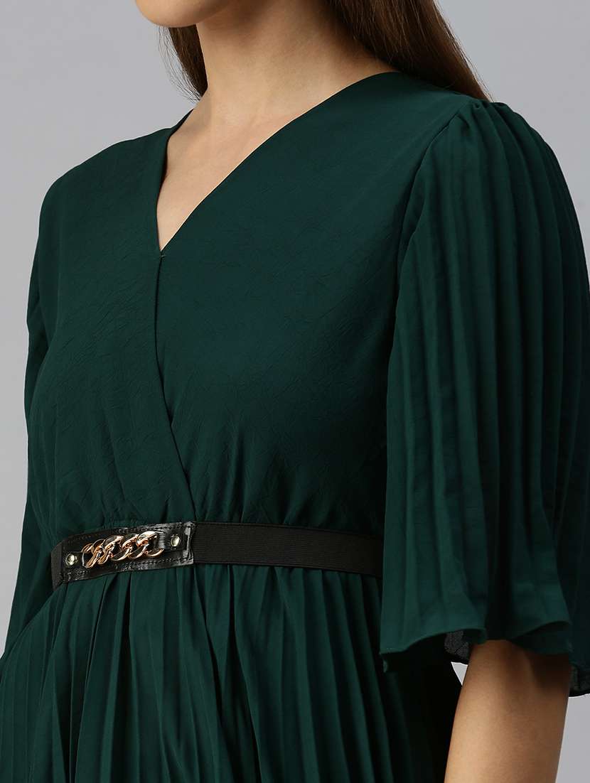 women's asymmetric v neck top - 18393018 -  Standard Image - 4