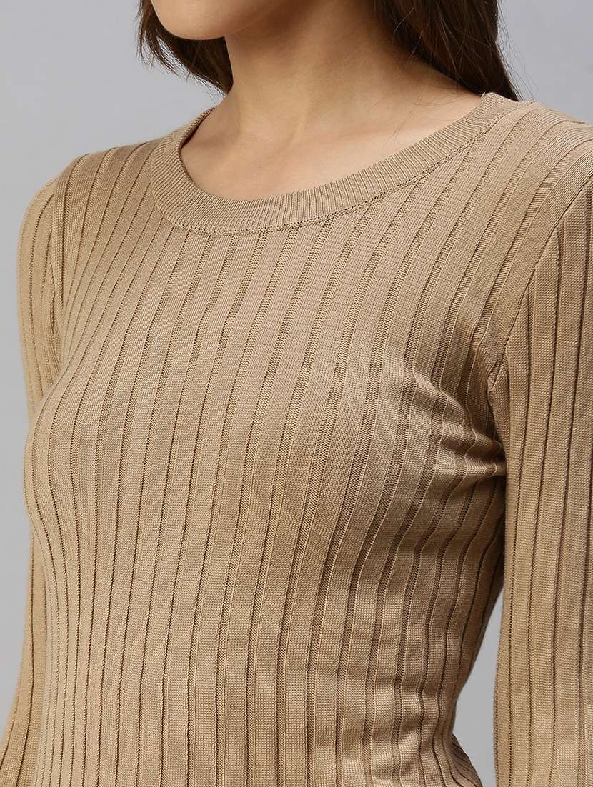 round neck solid regular top  - 18393043 -  Standard Image - 4