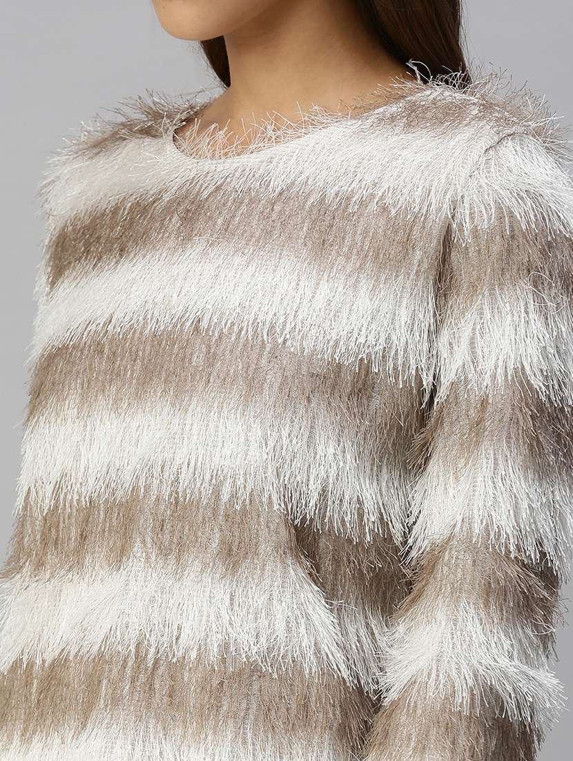 long sleeved striped regular top - 18393086 -  Standard Image - 4