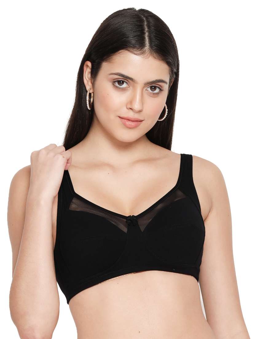black solid t-shirt bra