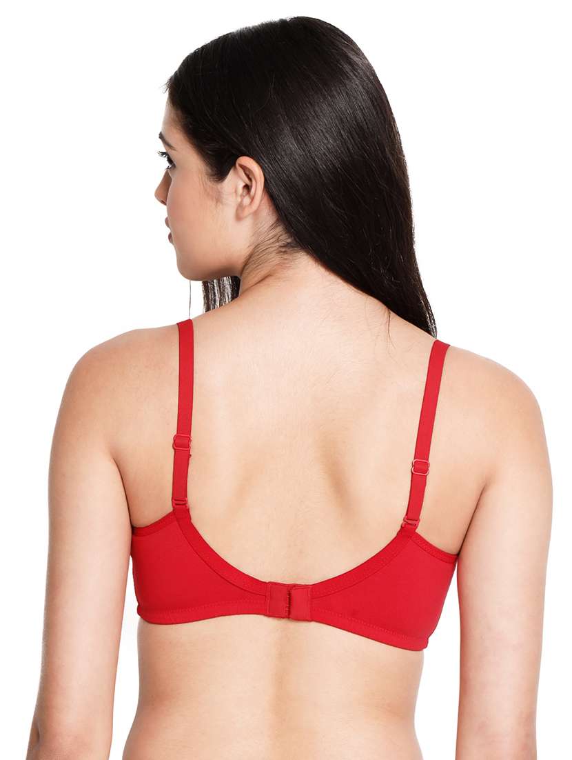 red solid t-shirt bra - 18393148 -  Standard Image - 1