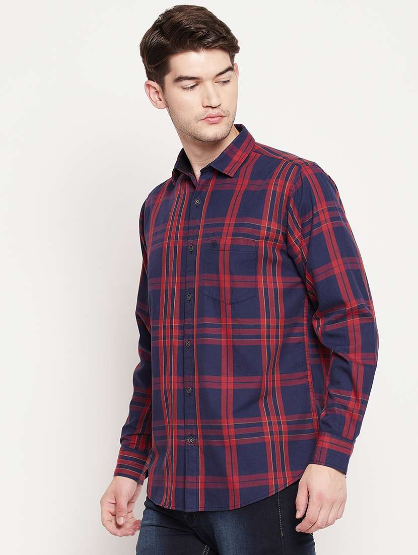 red checkered casual shirt - 18393168 -  Standard Image - 1