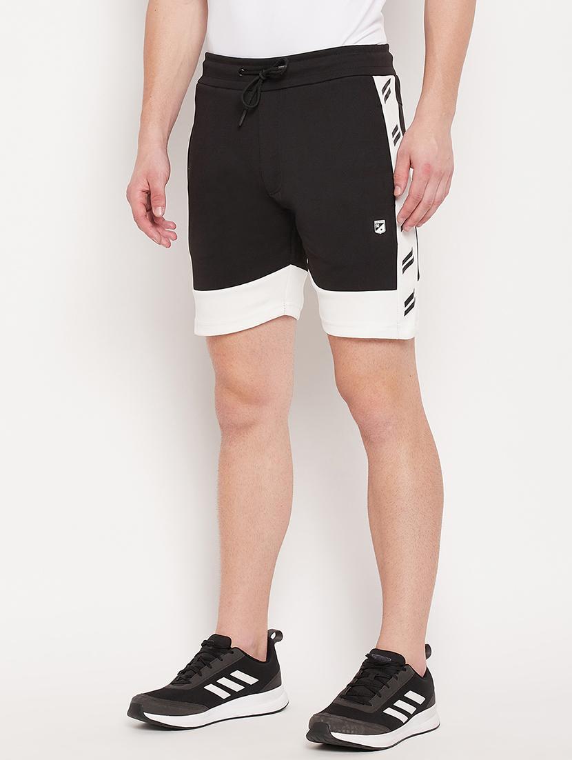 black color-blocked short - 18393178 - Standard Image - 1