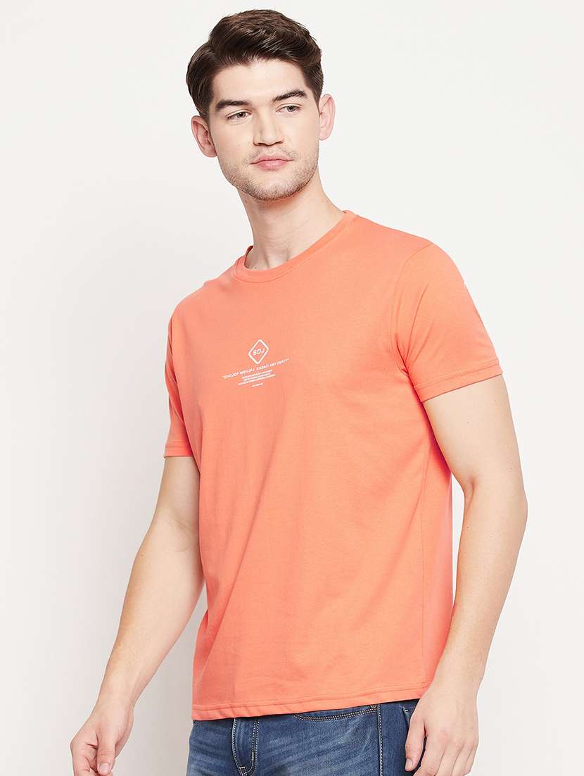 orange back-printed t-shirt - 18393185 -  Standard Image - 1