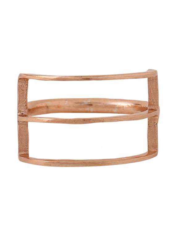 pink brass finger  ring