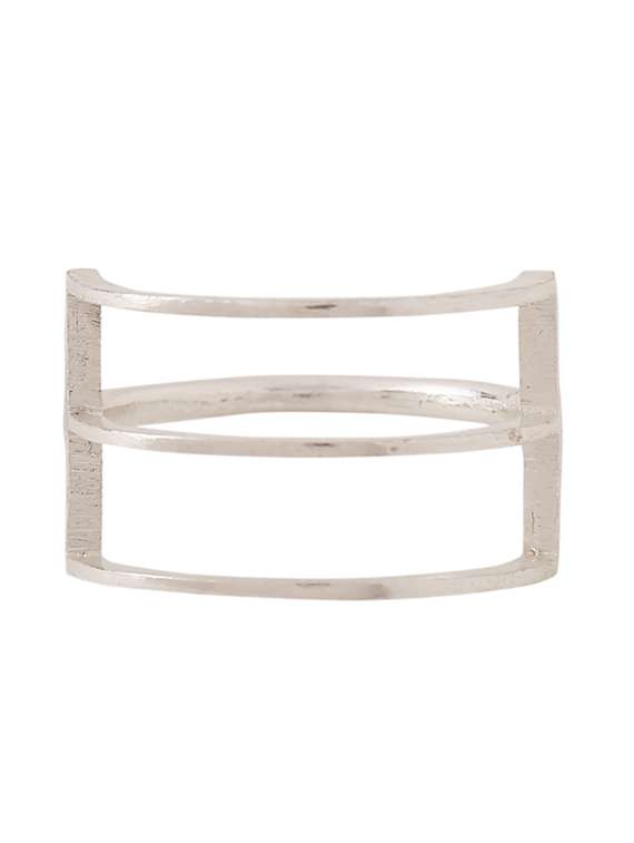 silver brass finger  ring