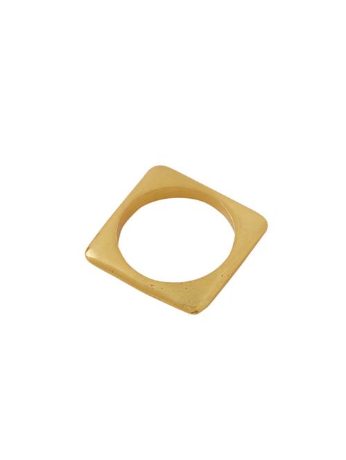 gold brass finger ring - 18393302 - Standard Image - 0