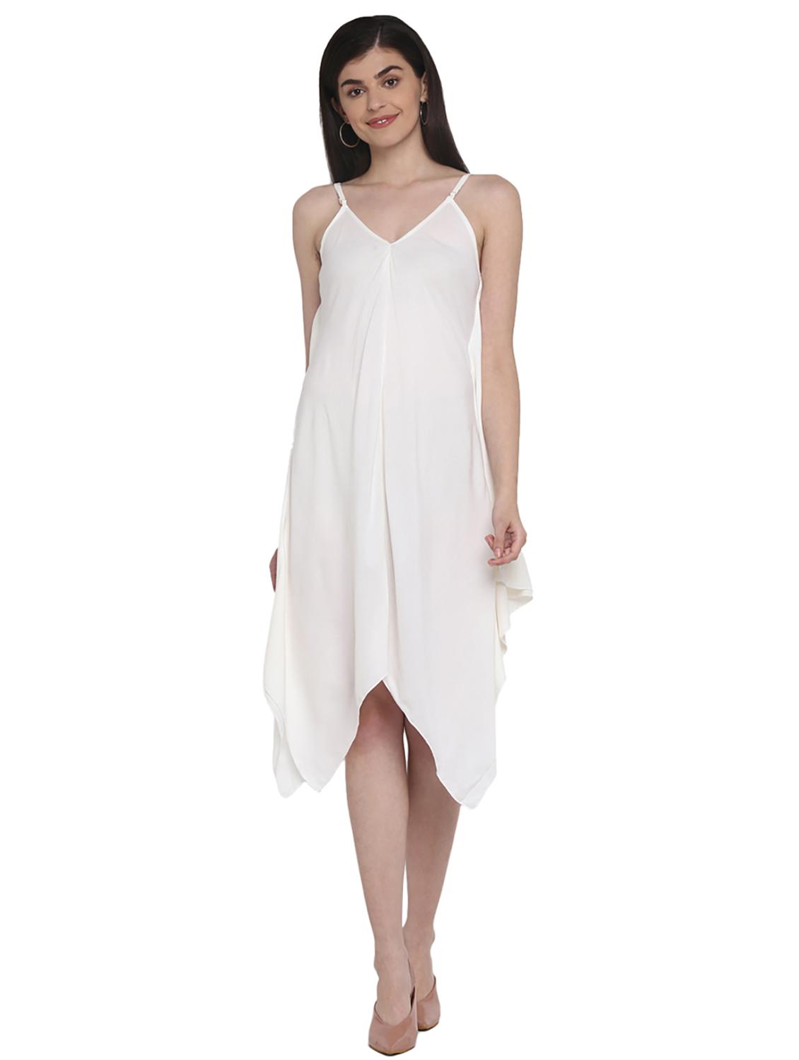 women's asymmetric solid dress - 18393305 - Zoom Image - 0