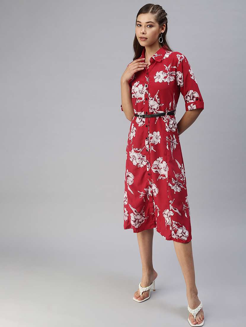 women's shirt floral dress - 18393318 -  Standard Image - 1