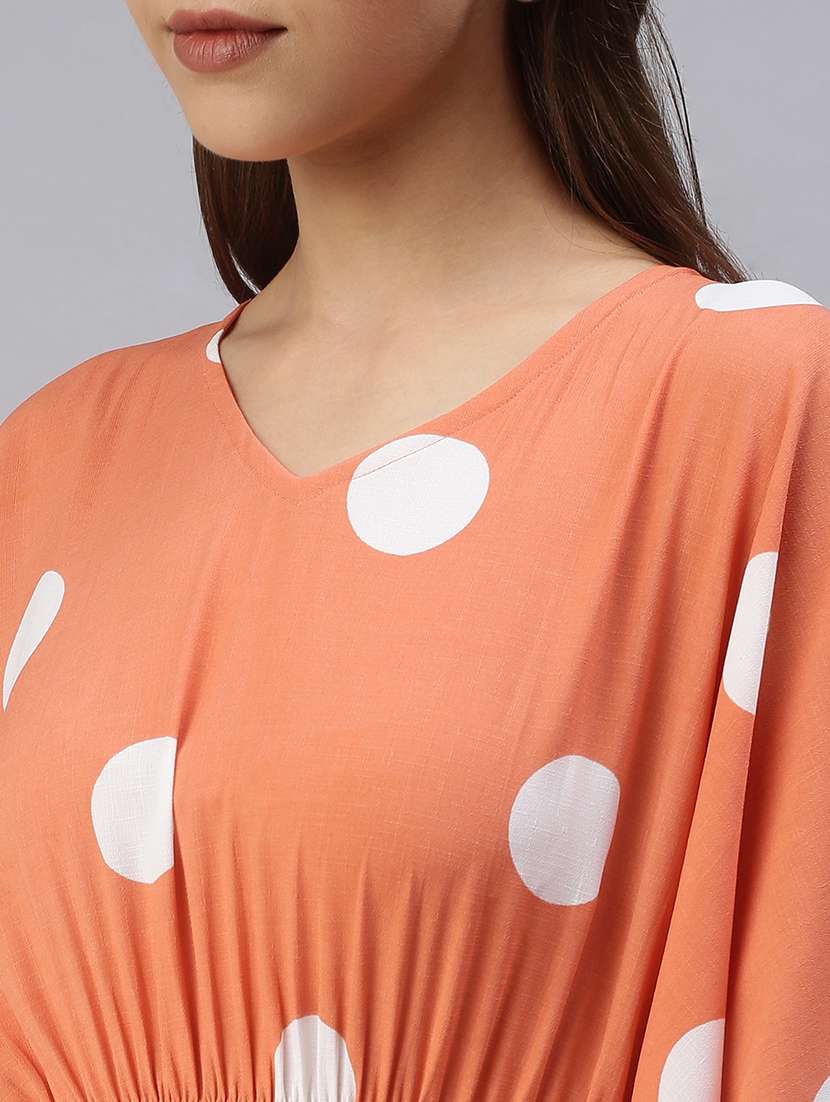 Polka Dot Blouson Kaftan - 18393320 -  Standard Image - 4