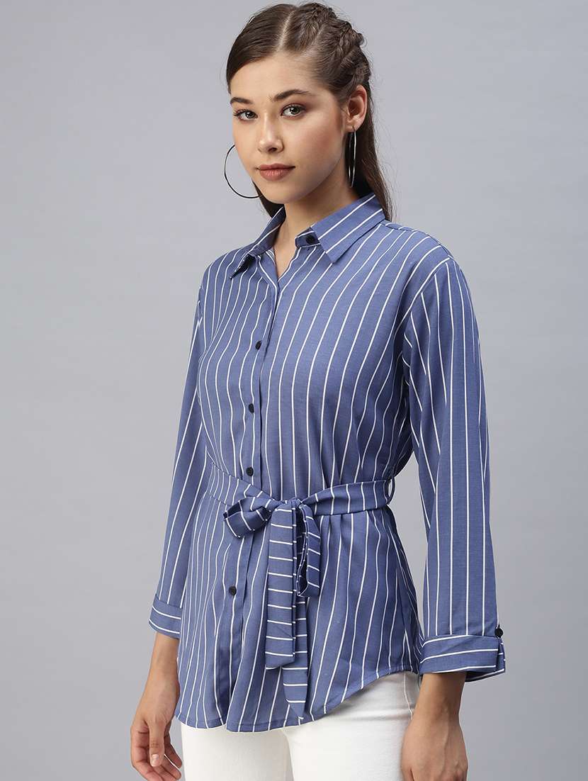 long sleeved striped regular shirt - 18393460 -  Standard Image - 1