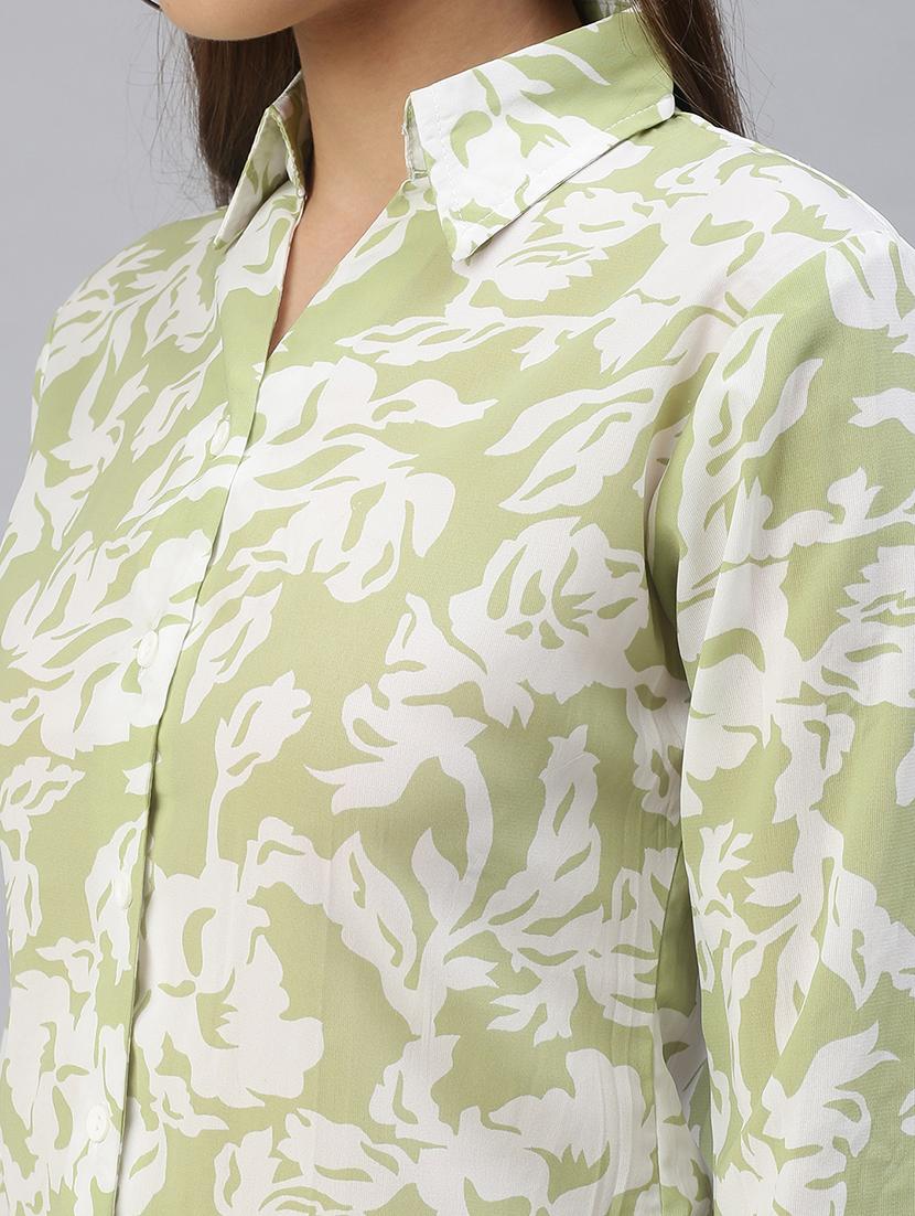 long sleeved printed regular shirt - 18393462 - Standard Image - 4